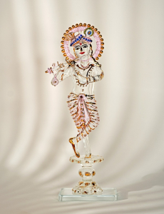 Krishna: Handcrafted Artistry with a Touch of Radiance Pink